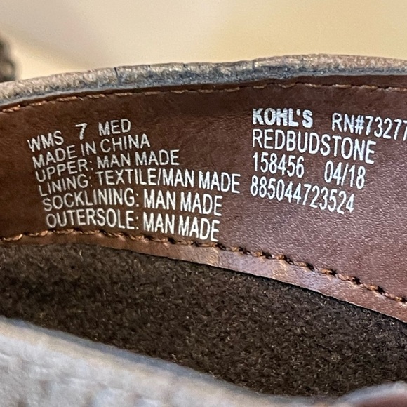 Kohl’s Redbud Strappy Ankle Boots In Stone - Picture 15 of 15